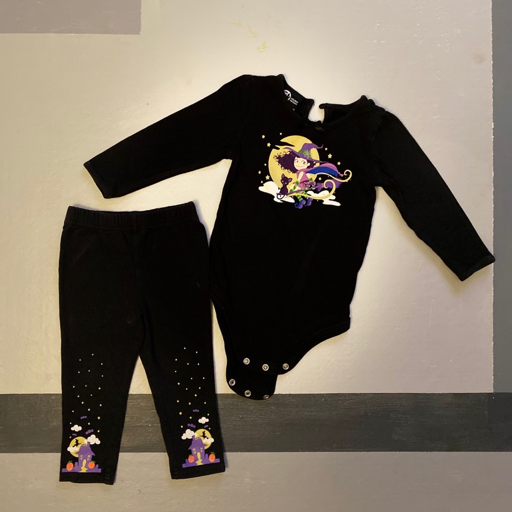 Baby Halloween Onesie & Matching Pants Outfits (18 Months)